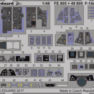 EDUARD 49805 F-14A INTERIOR 1/48 (TAMIYA)