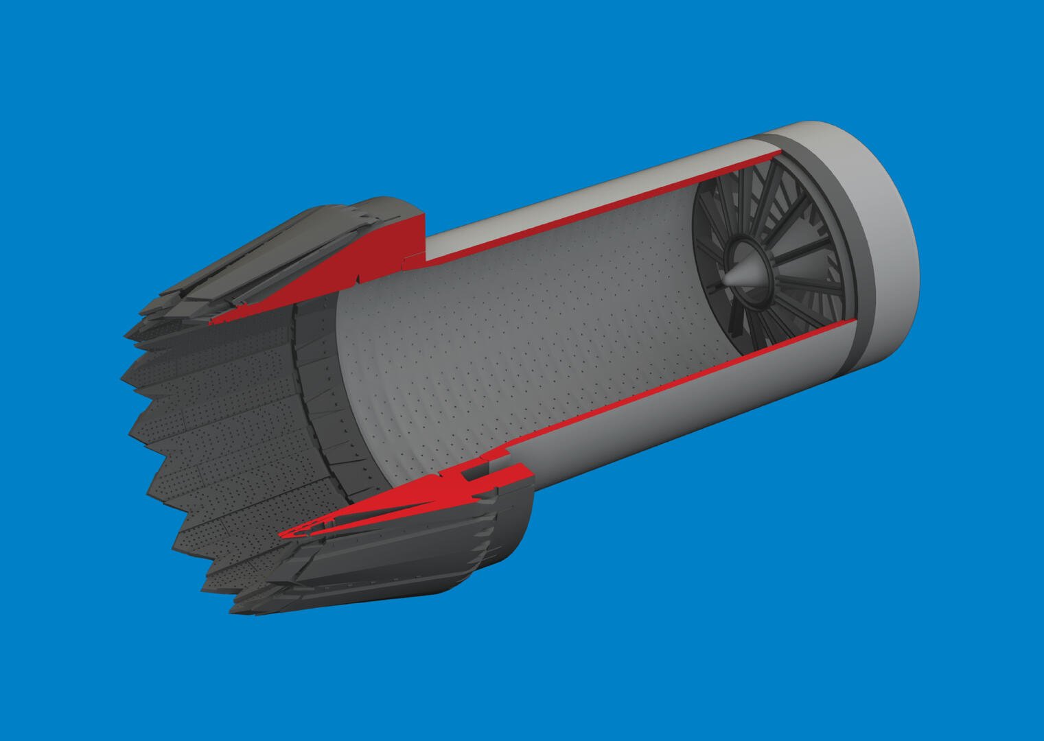 EDUARD 6481087 BRASSIN F-35C EXHAUST NOZZLE PRINT 1/48 – Image 2