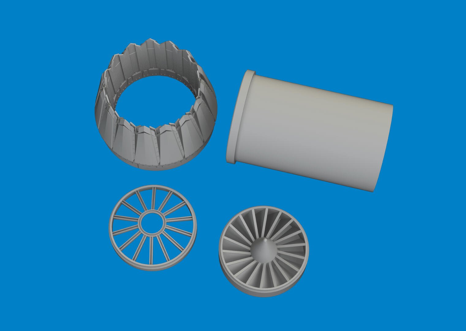 EDUARD 6481087 BRASSIN F-35C EXHAUST NOZZLE PRINT 1/48 – Image 3