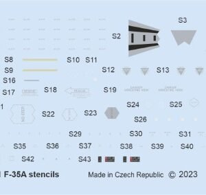 EDUARD D72046 F-35A stencils 1/72