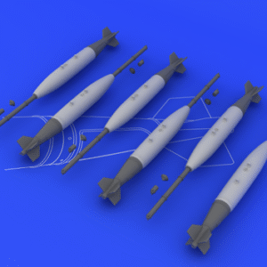 Set EDUARD SIN64877 F-4B Air to Ground weapons 1/48 : bombes Mk82, rack TER/MER ultra-détaillés. Compatible Tamiya au 1/48
