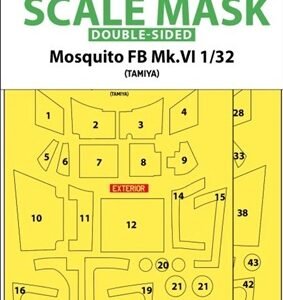 ASK M32028 MASK MOSQUITO FB MK.VI DOUBLE-SIDED (TAMIYA) 1/32