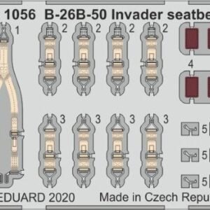 EDUARD ZOOM FE1056 B-26B-50 Invader seatbelts 1/48
