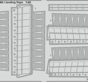 EDUARD 481095 Beaufort Mk.I landing flaps 1/48