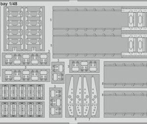 EDUARD 481145 B-26B bomb bay 1/48