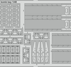 EDUARD 481165 B-26G Marauder bomb bay 1/48