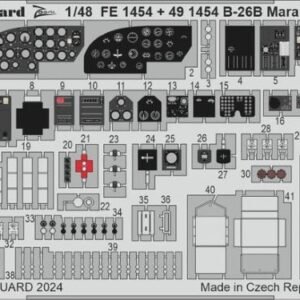 EDUARD 491454 B-26B Marauder cockpit & nose interior 1/48