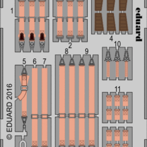 EDUARD 49751 Ju 88A-5 seatbelts