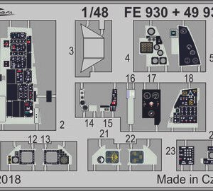 EDUARD FE930 F-16C/N (TAMIYA) 1/48