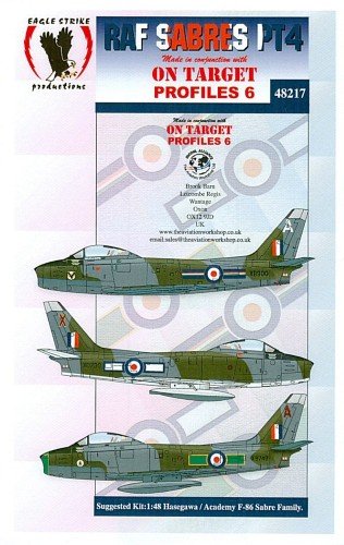 EAGLE STRIKE ESP48217 North American F 86 Sabre tome 4 1/48