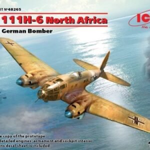 ICM 48265 HE 111H-6NORTH AFRICA WWII GERMAN BOMBE LIMITED 1/48