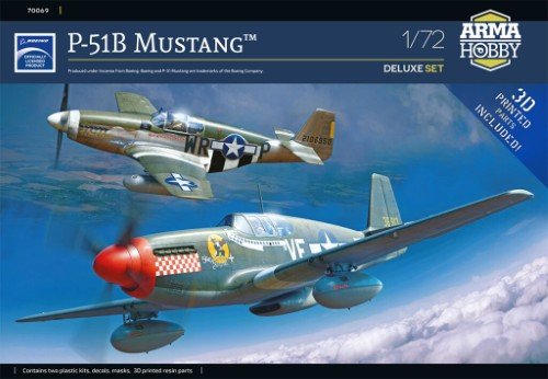 ARMA HOBBY 70069 P-51B Mustang DE LUXE SET 1/72