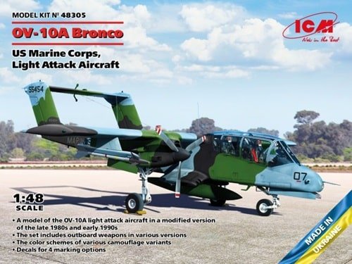 ICM 48305 OV-10A BRONCO US MARINE CORPS, LIGHTATTACK AIRCRAFT 1/48
