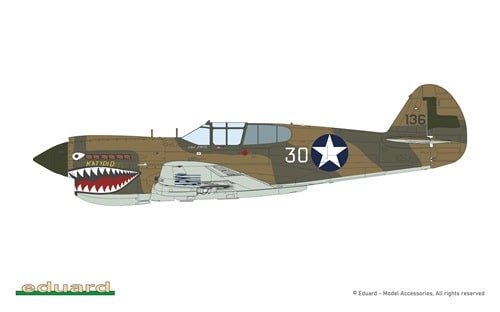 EDUARD 11185 PACIFIC STAR P-40E Warhawk DUAL COMB 1/48 – Image 14