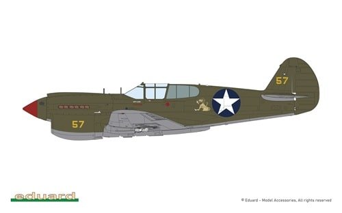 EDUARD 11185 PACIFIC STAR P-40E Warhawk DUAL COMB 1/48 – Image 7