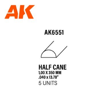 AK6551 Half cane 1.00 x 350mm – Image 3