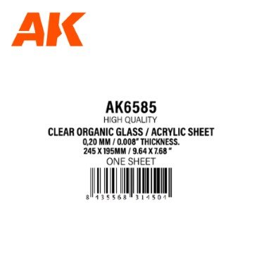 AK6585 Clear Organic Glass / Acryli – Image 2