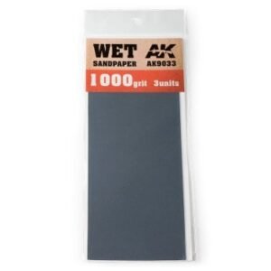 AK9033 Wet Sandpaper 1000 Grit. x3