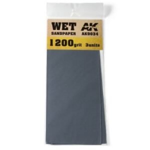 AK9034 Wet Sandpaper 1200 Grit. x3
