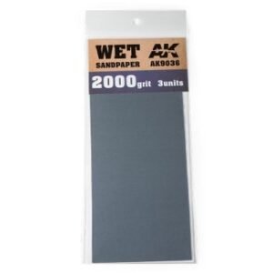 AK9036 Wet Sandpaper 2000 Grit. x3