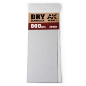 AK9041 DRY SANDPAPER 800 Grit x3