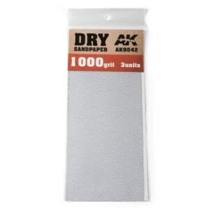 AK9042 DRY SANDPAPER 1000 Grit x3