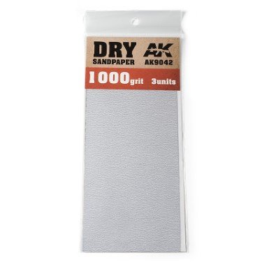 AK9042 DRY SANDPAPER 1000 Grit x3