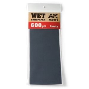 AK9073 Wet Sandpaper 600 Grit x3