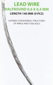 ASK T0069 Fil de plomb Demi-rond 0,6 x 0,4