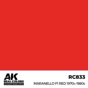 AK RC833 Maranello F1 Red 1970s1980s 17 ml.