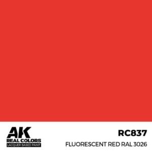 AK RC837 Fluorescent Red RAL 3026 17 ml.