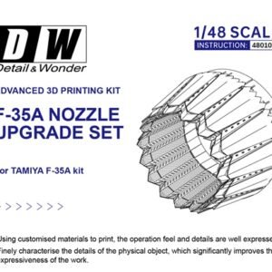 DETAIL & WONDER 480100 tuyère F-35A Lightning II 1/48 for TAMIYA Kit