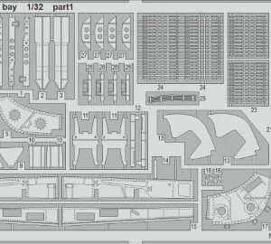 EDUARD 32472 F-100C gun bay 1/32
