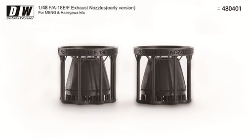 Detail & Wonder 480401 F/A-18E/F Exhaust Nozzles(early version) for HASEGAWA/MENG 1/48 – Image 3
