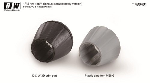 Detail & Wonder 480401 F/A-18E/F Exhaust Nozzles(early version) for HASEGAWA/MENG 1/48 – Image 5