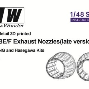DETAIL & WONDER 480402 F/A-18E/F Exhaust Nozzles (late version). for HASEGAWA/MENG 1/48
