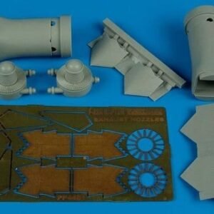 AIRES 4481 F/A-22A Raptor exhaust nozzles - closed position 1/48 FOR HASEGAWA