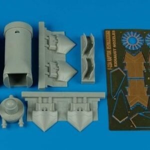 AIRES 4484 F/A-22A Raptor exhaust nozzles - opened position 1/48 FOR HASEGAWA