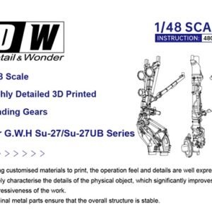 DETAIL & WONDER 480601 Su-27/Su-27UB landing gear. for G.W.H 1/48