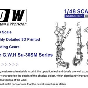 DETAIL & WONDER 480603 Su-30SM landing gear for G.W.H Kit