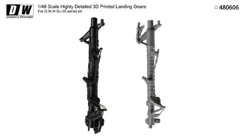 DETAILS AND WONDER 480606 Su-35 landing gear for G.W.H Kit – Image 5