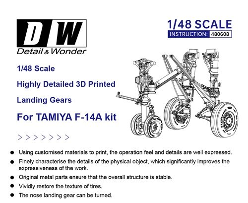 DETAIL & Wonders 480608 train d’atterrissage F-14A 1/48