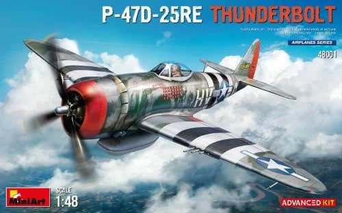 Mini Art 48001 P-47D-25RE THUNDERBOLT ADVANCED KIT 1/48