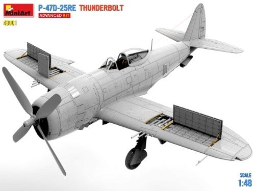 Mini Art 48001 P-47D-25RE THUNDERBOLT ADVANCED KIT 1/48 – Image 2