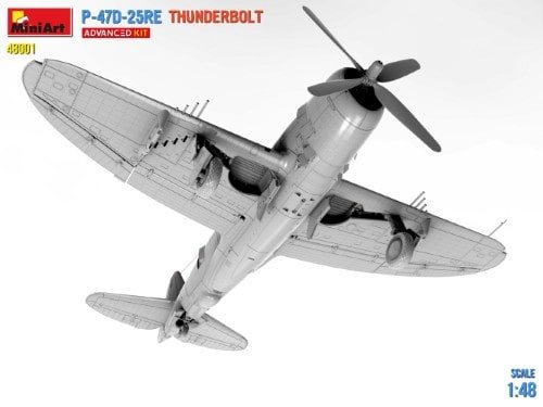 Mini Art 48001 P-47D-25RE THUNDERBOLT ADVANCED KIT 1/48 – Image 4