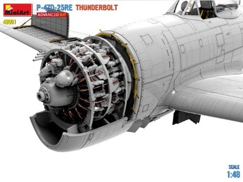 Mini Art 48001 P-47D-25RE THUNDERBOLT ADVANCED KIT 1/48 – Image 5