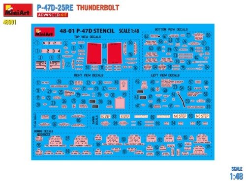 Mini Art 48001 P-47D-25RE THUNDERBOLT ADVANCED KIT 1/48 – Image 10