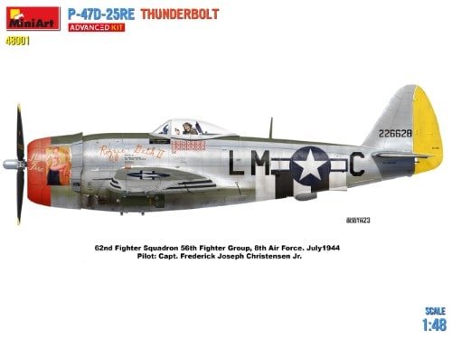 Mini Art 48001 P-47D-25RE THUNDERBOLT ADVANCED KIT 1/48 – Image 13