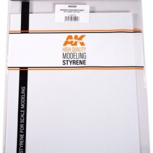 AK 6581 Pavement Spike Brick Sheet 245x195mm/9.64x7.68 1Unité