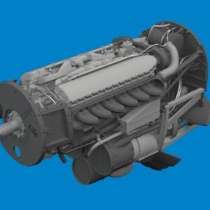 EDUARD 6481130 P-40N engine PRINT 1/48